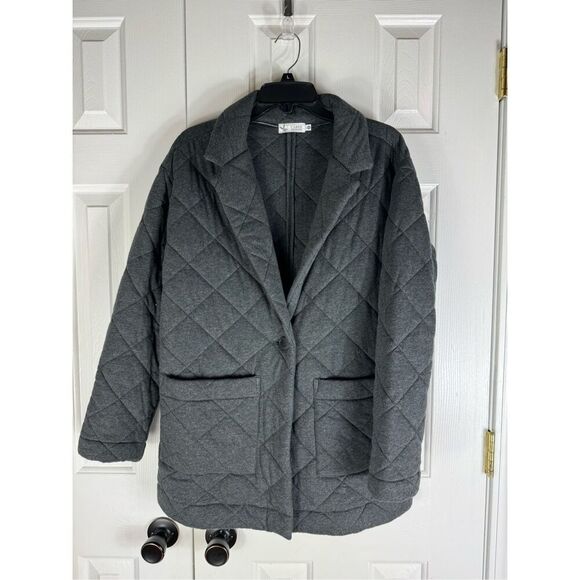 Carve Designs Jackets & Blazers - Carve Designs Womens Grey Quilted Jacket Size XS
